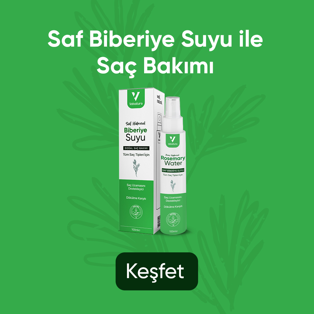 saf biberiye suyu sac bakimi